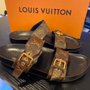 Louis Vuitton Bom Dia Slide Flat Mule Monogram 39